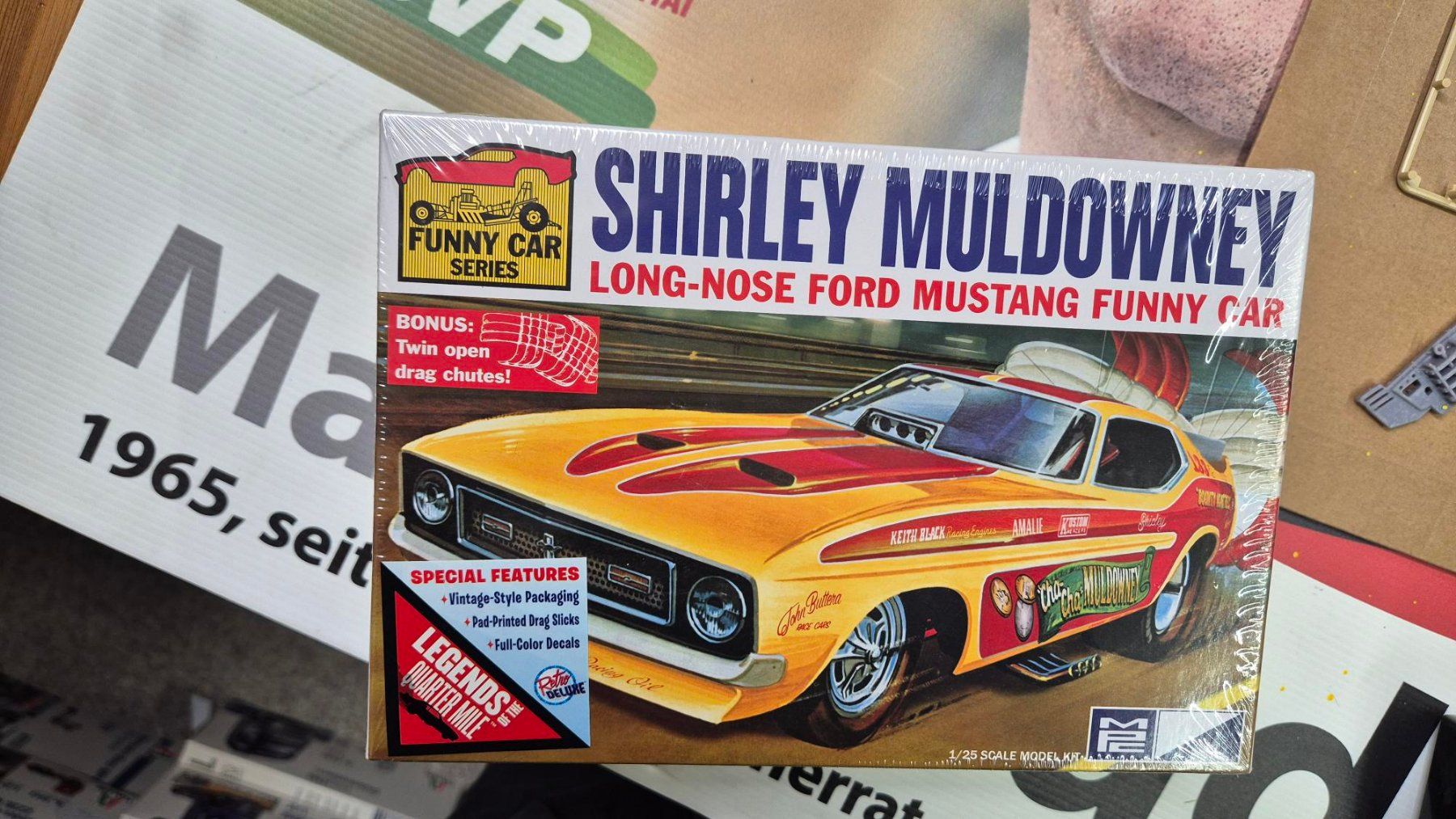 Kit di modellismo & Modellini statici: Ford Mustang Funny Car – Nuovo e nell'imballaggio originale da Wettingen venduto da Mmarb