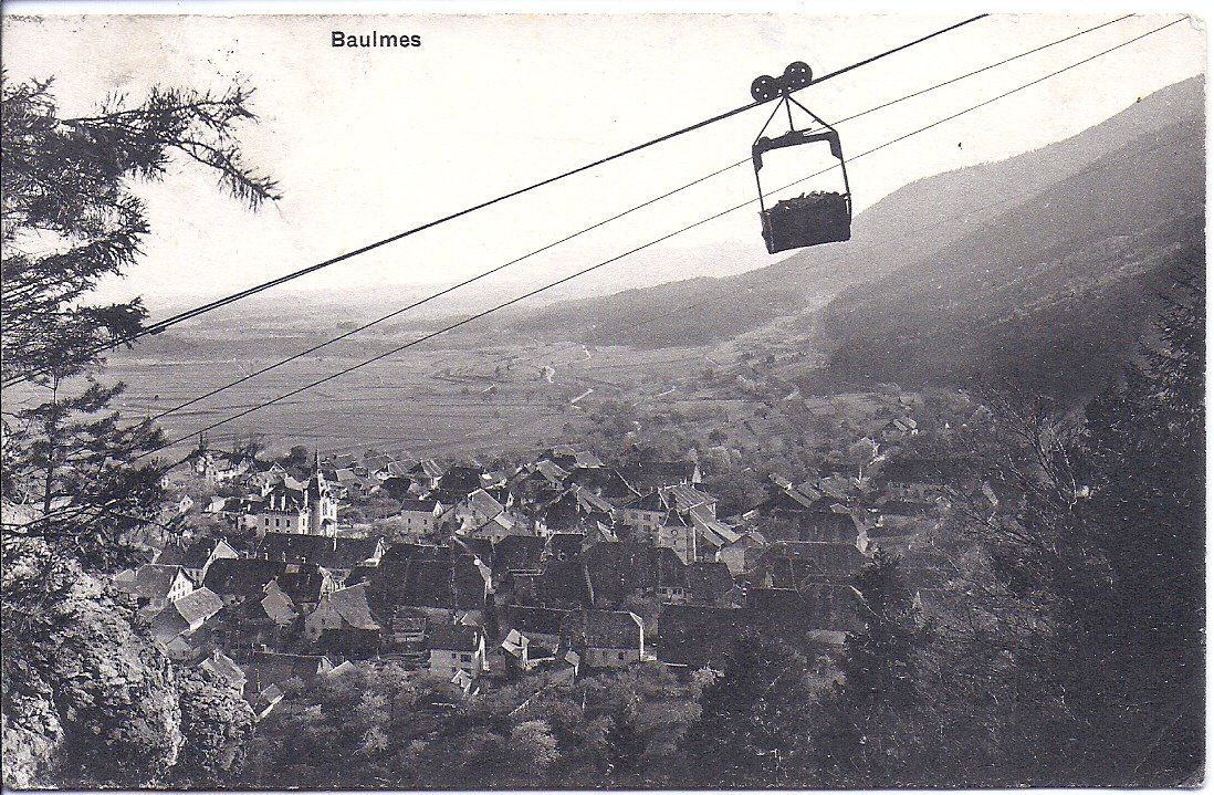 Ansichtskarten: BAULMES, transport de la chaux – Gebraucht aus Les Verrières von Scampi0