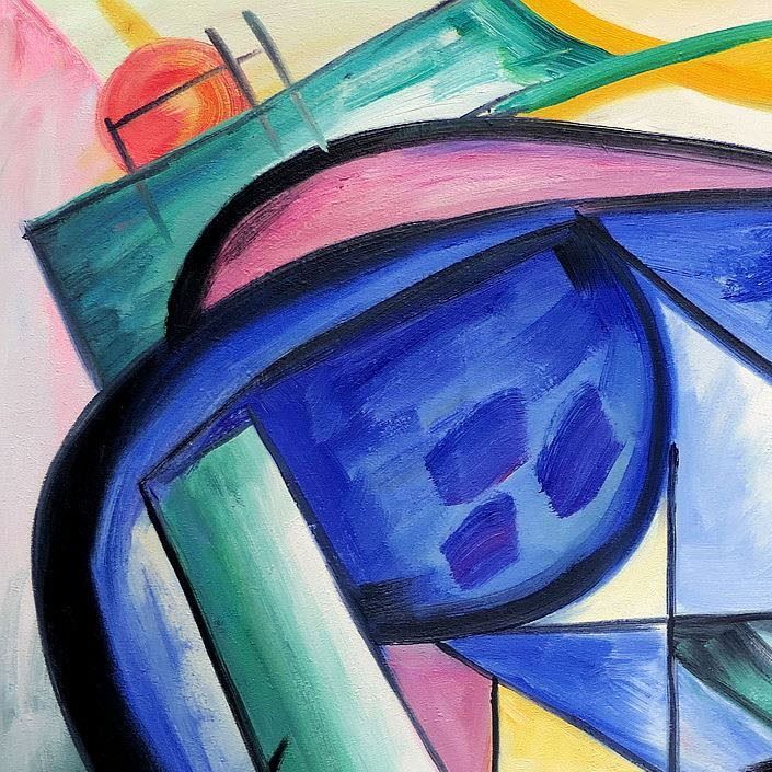 Riproduzioni & Creazioni: Franz Marc - Die ersten Tiere – Nuovo (secondo la descrizione) da Larnaca venduto da KunstDepot24 1