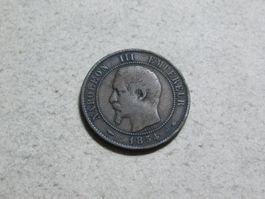 10 Centimes 1856, Frankreich, Mz. "BB", Bronze, vorzüglich