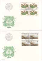 LBK 605 - 606 im 4er-Block FDC