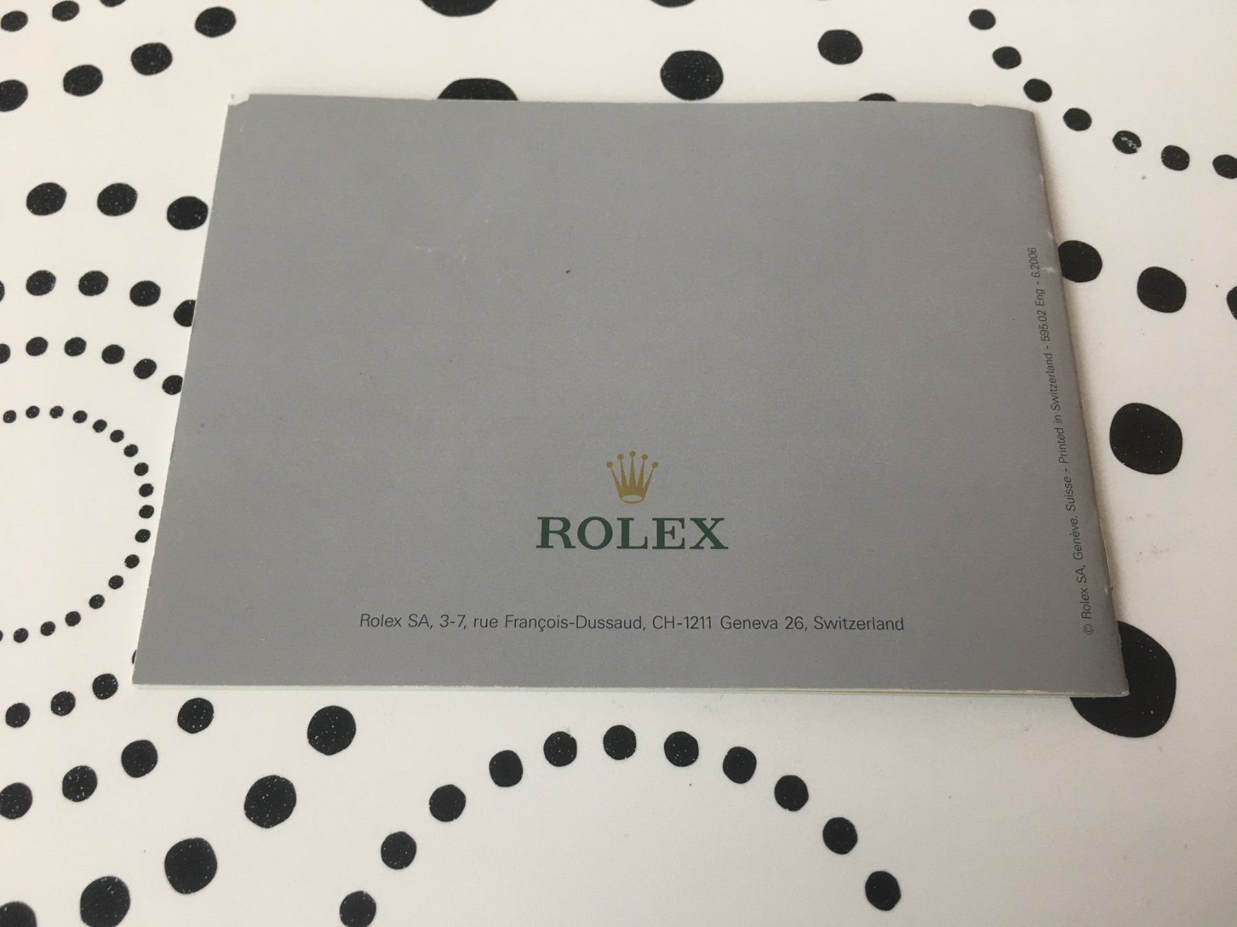 Rolex Documenti: ROLEX GMT-MASTER - OPERATING INSTRUCTIONS EN - 6.2006 !!! – Usato da Epalinges venduto da dream-watch 2