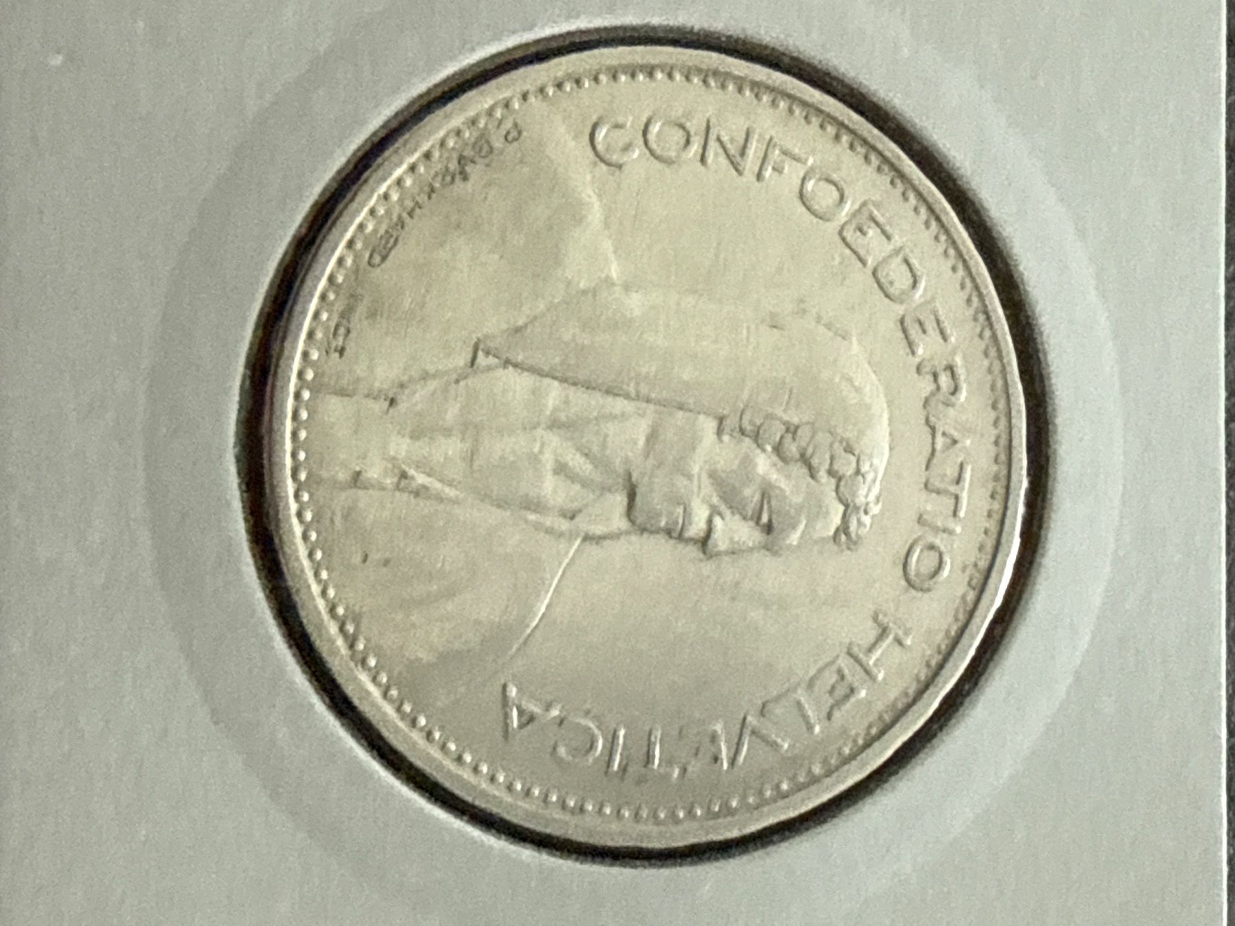 Tutti le monete: Swiss 5 francs 1932 Silver Coin – Usato da Pully venduto da ta571 2
