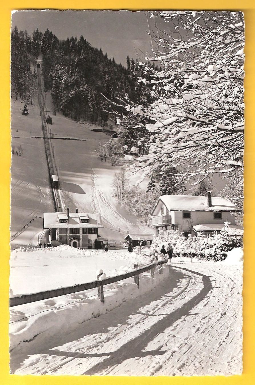 Cartoline postali: 12.4.62 Engelberg Drahtseilbahn+Ortstempl – Usato da Zürich venduto da Hagliweg