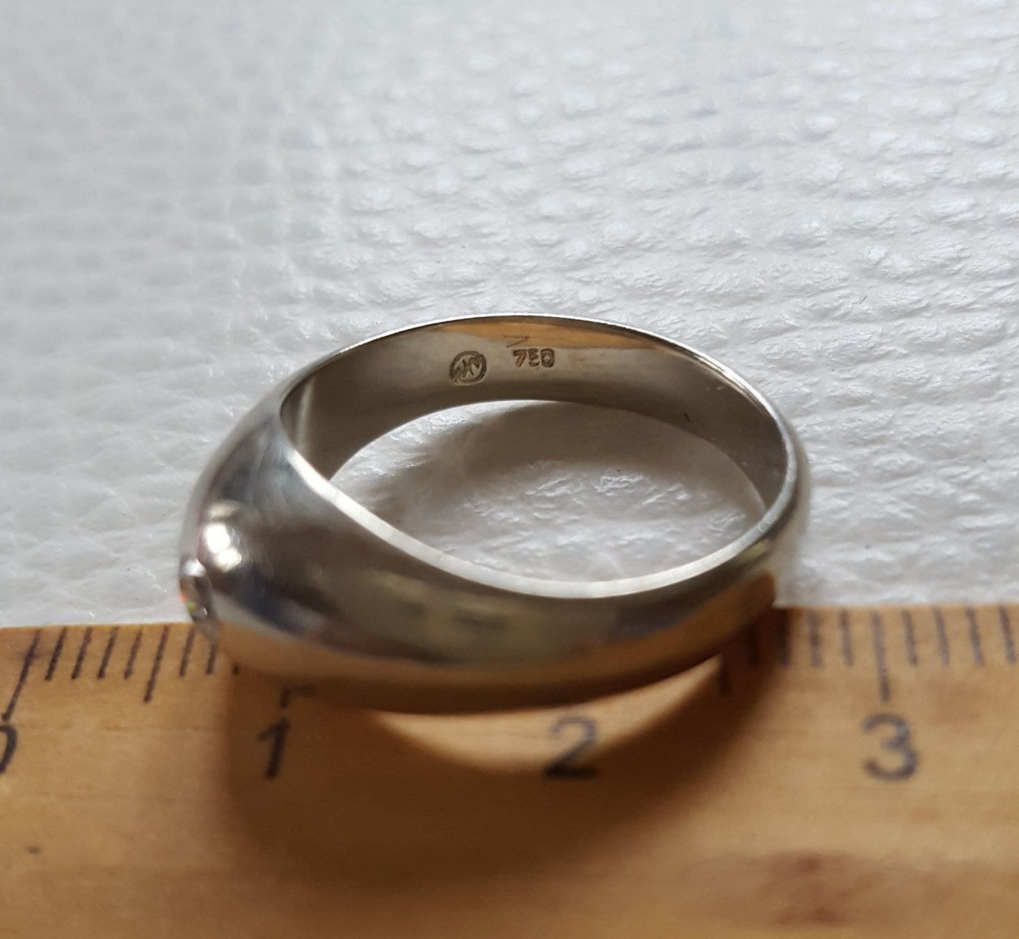 Anelli: Gold 750 Massiv Ring Mit Brillant – Nuovo e nell'imballaggio originale da Wald ZH venduto da Dasilver 1