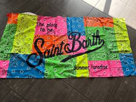 Microfiber beach towel w/fluo bandanna print "MC2 ST BARTH"