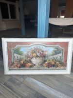 Belle peinture vintage avec cadre déco vieilli