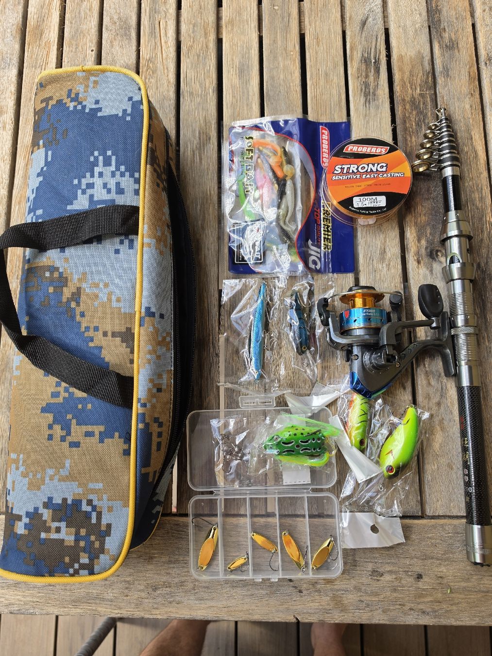 Angelruten: Tolles Angelset mit Rute 210cm – Neu und originalverpackt aus Herzogenbuchsee von Melissa110
