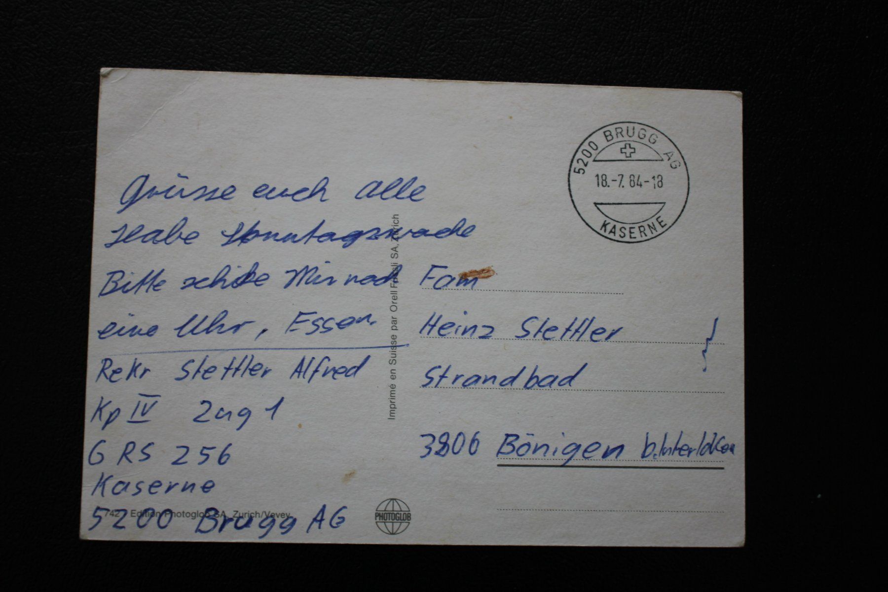 Cartoline postali: SOLDATEN KITSCHKARTE – Usato da Wiedlisbach venduto da Hrudolfo 1
