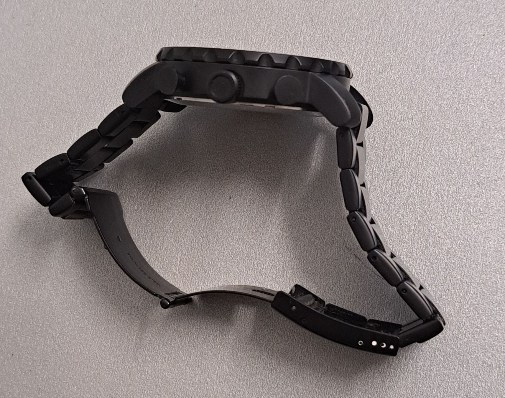 Fossil Orologi: Fossil Herren-Chronograph in Schwarz mit großem Gehäuse. – Usato da Biel/Bienne venduto da Sasha4u 3
