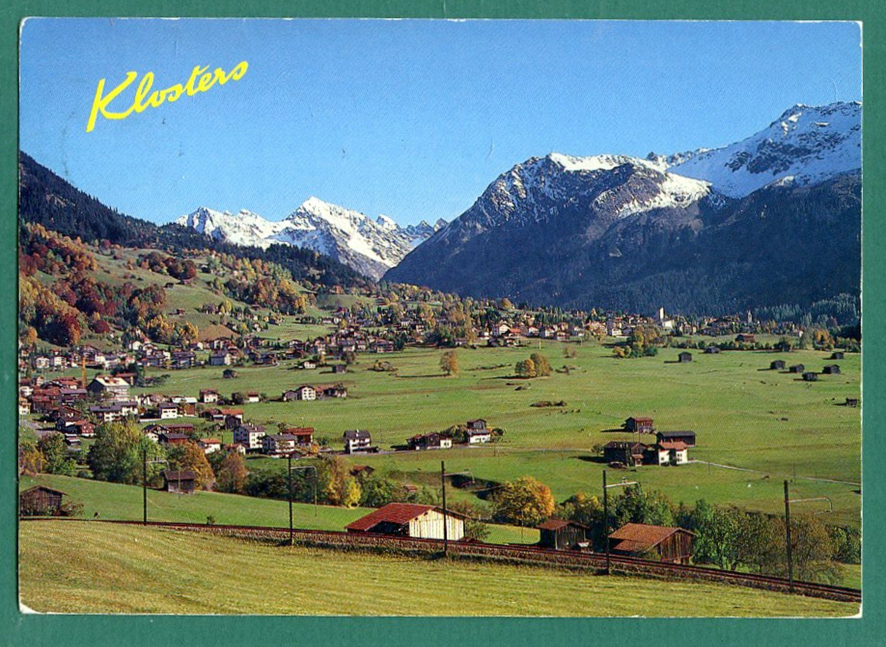 Cartoline postali: Klosters, 1990, gelaufen, Grossformat – Usato da Sargans venduto da Hausi1951