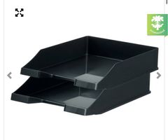 10 Stk. neue Briefablagen KLASSIK KARMA, DIN A4/C4, schwarz