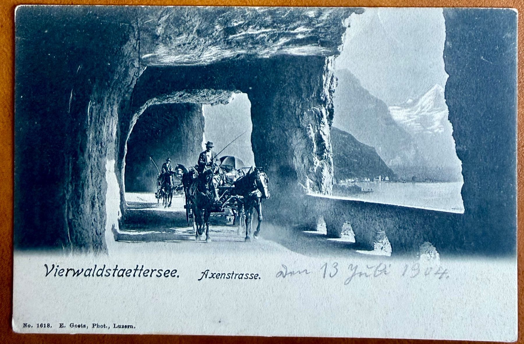 Ansichtskarten: Axenstrasse - Calèche 1904 – Gebraucht aus Lutry von Ediego