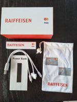 Praktische Powerbank mit verschiedenen Adaptern