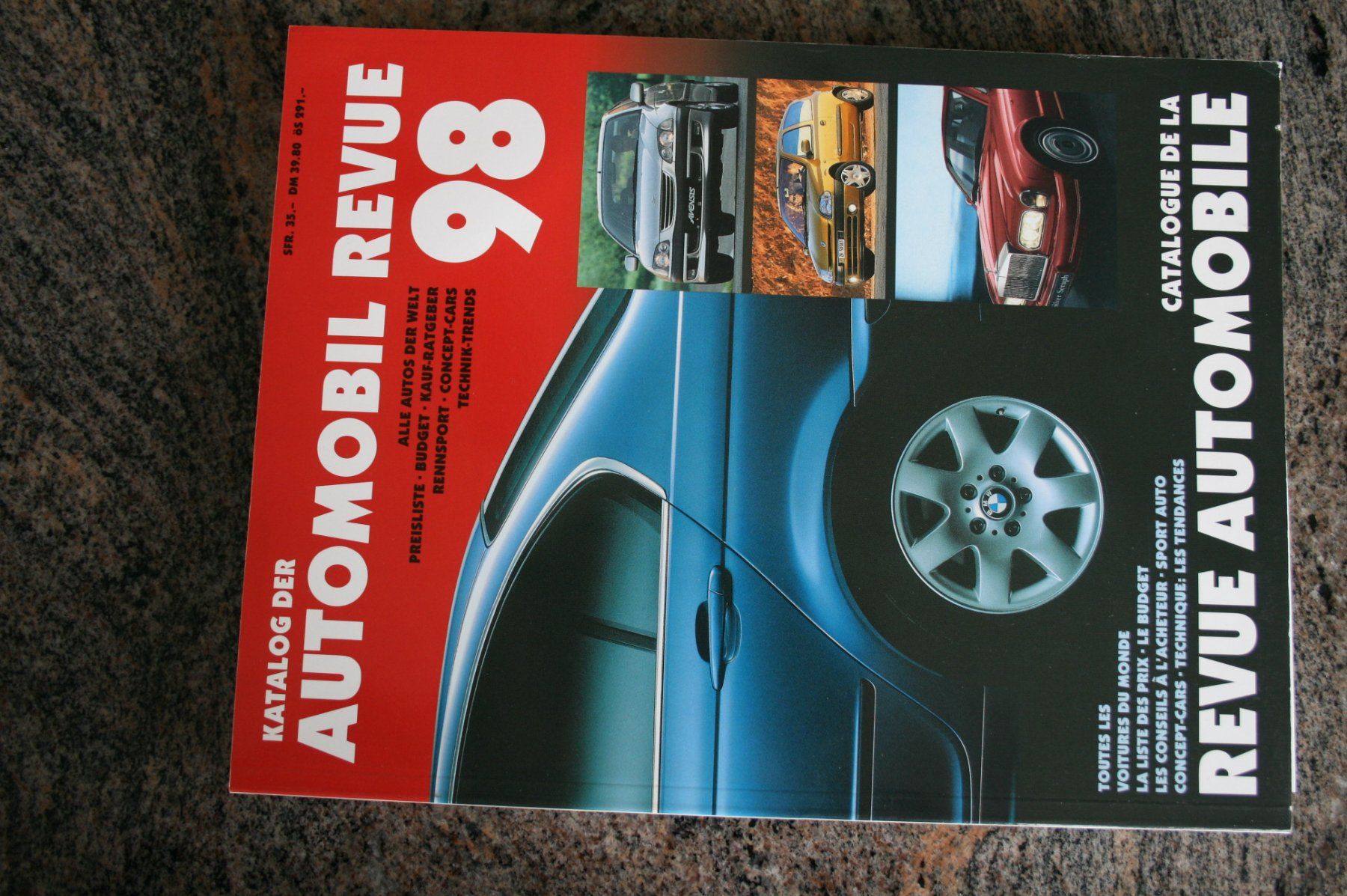 Zeitschriften & Magazine: AUTOMOBIL REVUE KATALOG 1998 – Gebraucht aus Wilen b. Wil von Rasti2