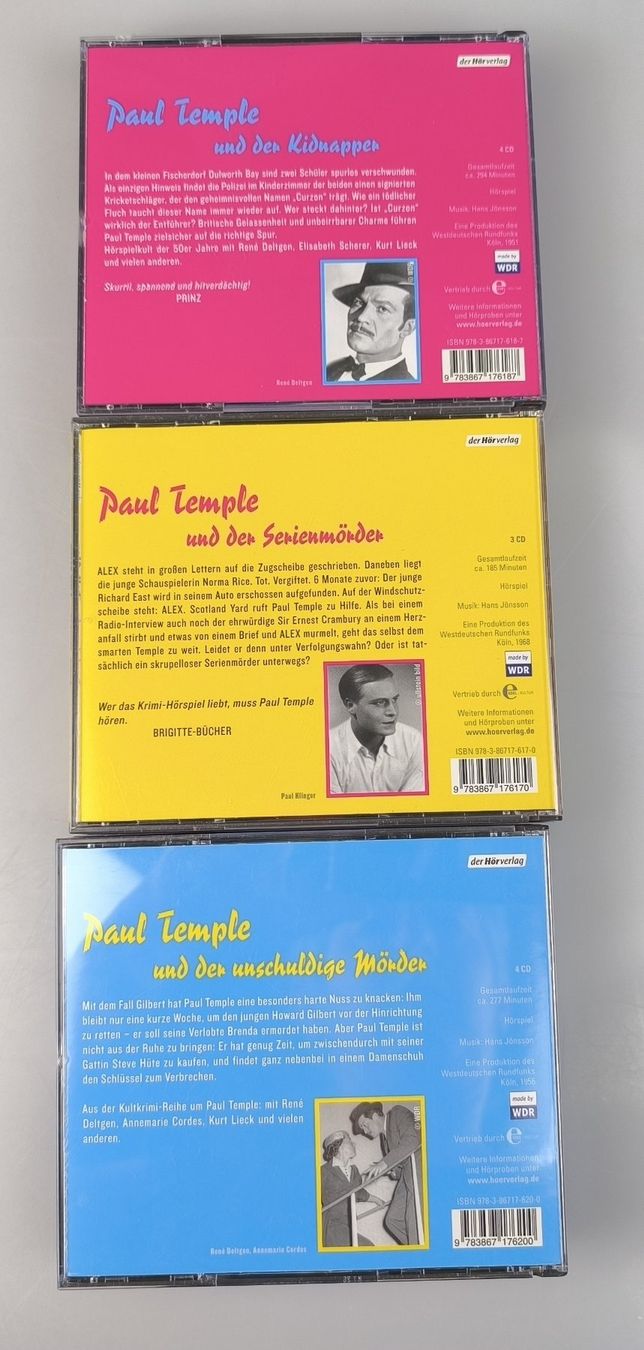 Hörbücher: Francis Durbridge: Paul Temple CD-Hörbücher – Gebraucht aus Rüti ZH von Restwert_Rueti_ZH 1