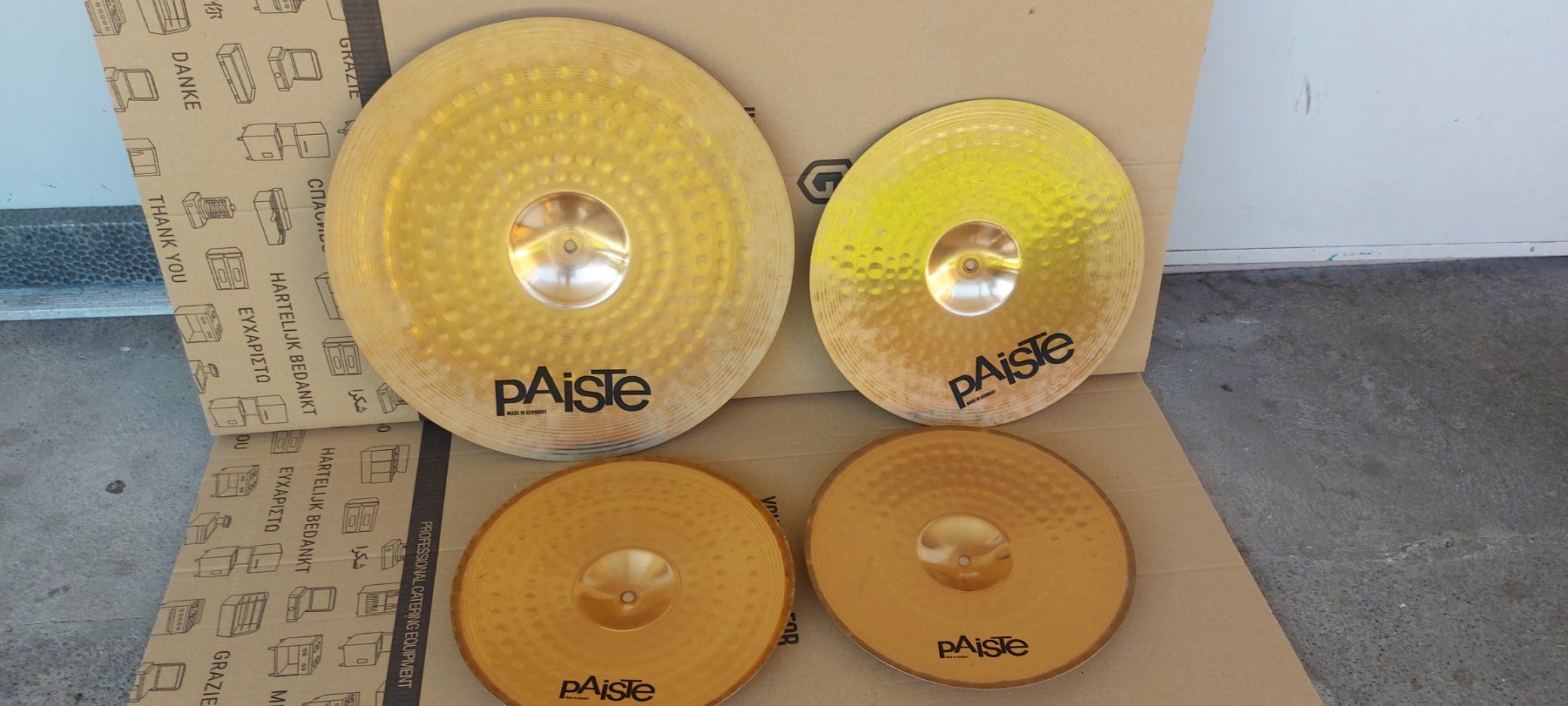 Paiste Strumenti musicali: Paiste 201 Becken Set : 20", 16", 14" – Usato da Glattbrugg venduto da Swissmusik 2