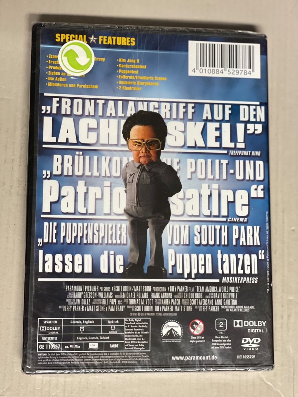 Tutti i DVDs: Team America - World Police – Usato da Muri b. Bern venduto da AdidasCollector 2