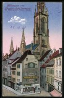 Mülhausen i. Els., Gänseplatz mit Post