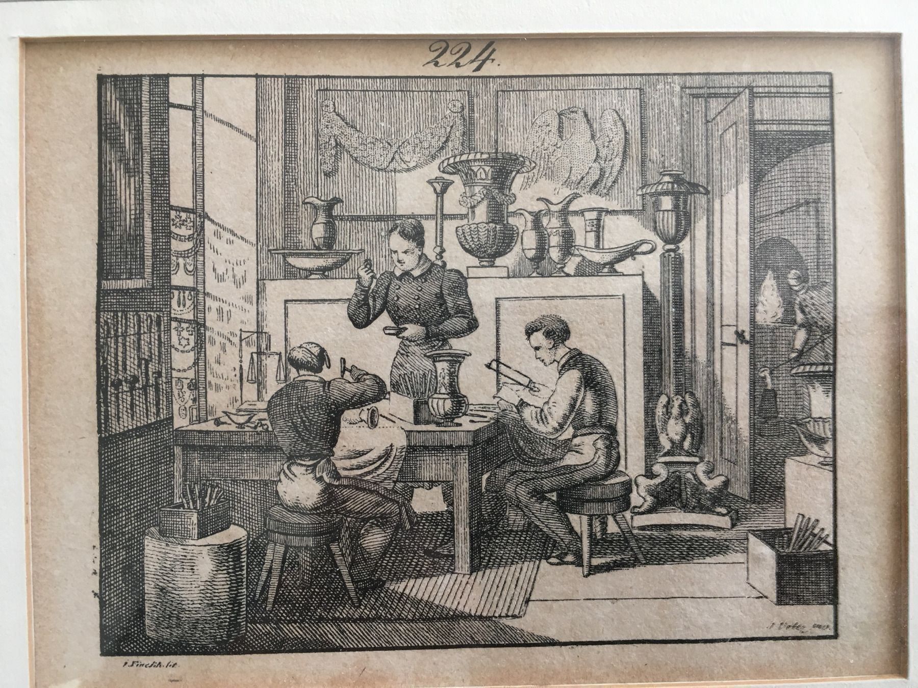 Incisioni: Original Kupferstich 1835 – Usato da Grosshöchstetten venduto da laterne2017 2
