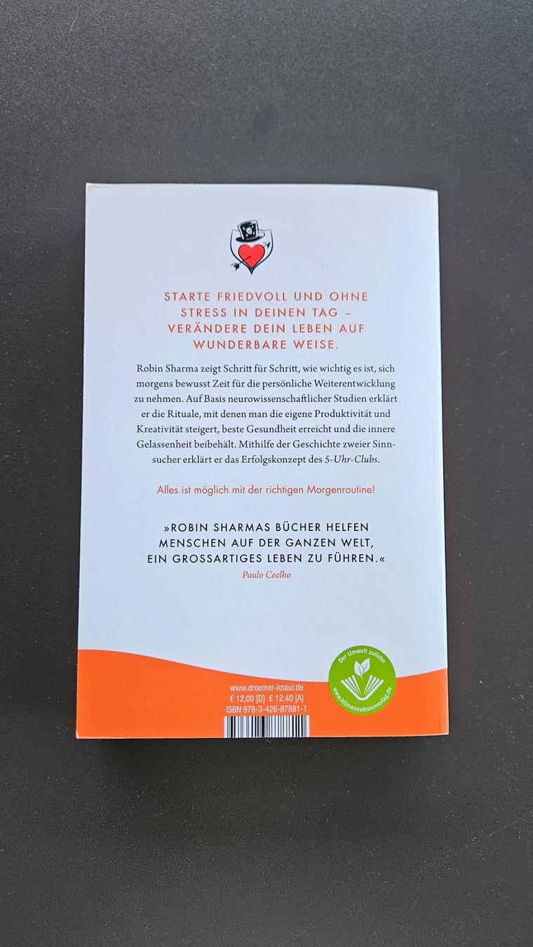 Bücher: Buch Der 5 Uhr Club - Robin Sharma – Neu (gemäss Beschreibung) aus Thun von nic_n2wf 1