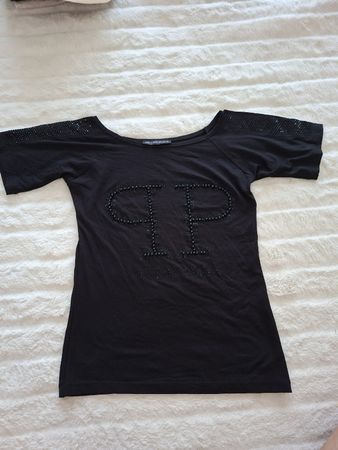 T-shirt noir perles taille S occasion