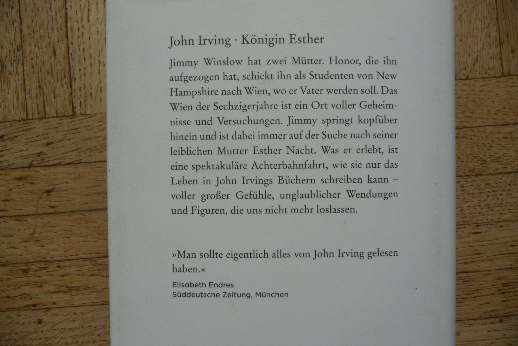 Libri: John Irving, Königin Esther – Usato da Zürich venduto da Edje 2