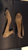 120 Damen High Heels braune Lederschuhe