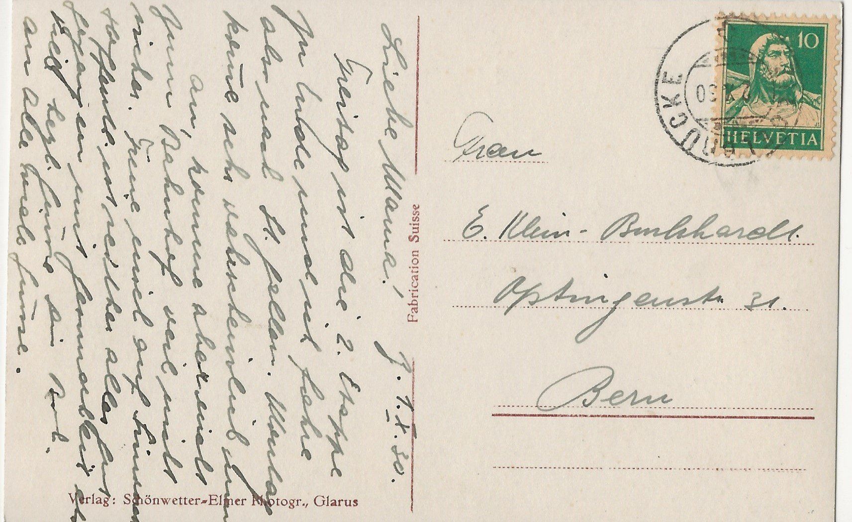 Cartoline postali: Weesen, Schönwetter, 1930 – Usato da Frauenfeld venduto da Merk52 1