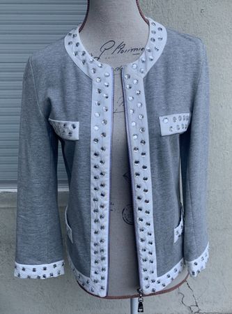 Superbe veste courte MOSCHINO LOVE grands brillants t.36