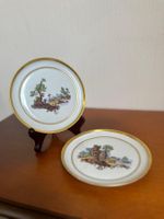 Assiette porcelaine Langenthal - Peinte main S. Gonseth