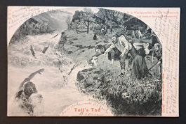 Carte Postale Tell's Tod mit Stempel Tells-Kapelle 1905