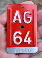 Velonummer AG von 1964 - Aargau - AG 64 - 134309