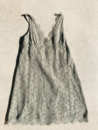 Sommerkleid Spitze Khaki, Gr. 40