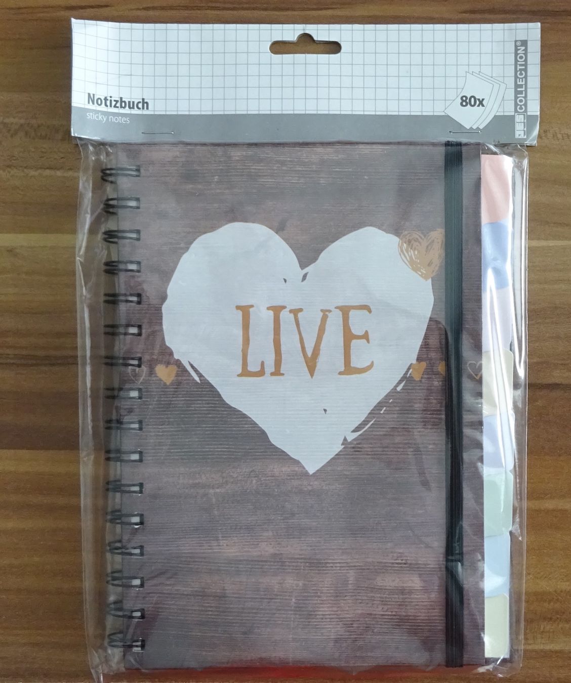 Blocs de correspondance: Notizbuch "LIVE" mit Register und Spiralbindung – Neuf avec emballage d'origine à Wagenhausen par Svema