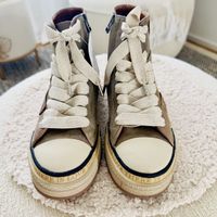 Neue Rebecca White High-Sneaker, Gr. 37, Khaki