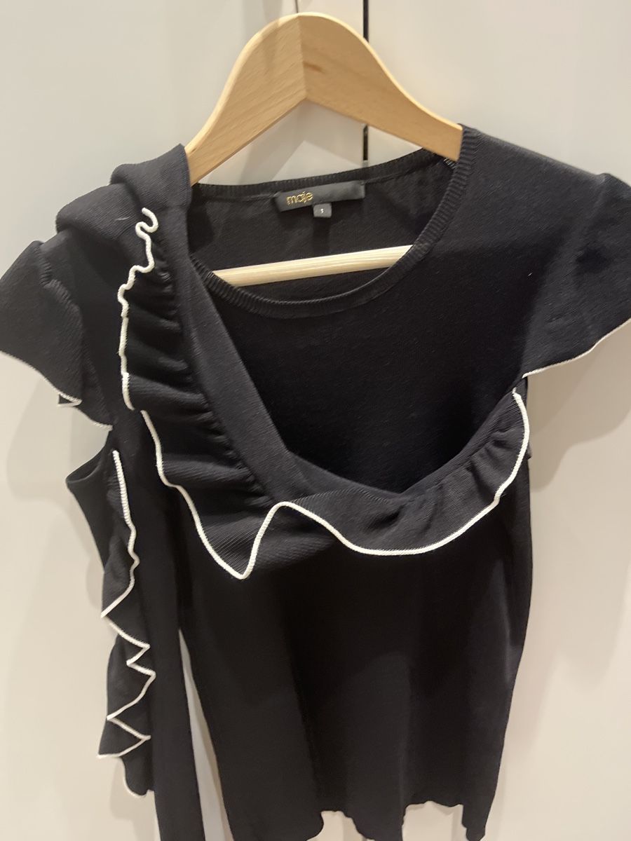 Maje Pullover & Sweatshirts: 🍸 Maje black long sleeved top – Gebraucht aus Rüschlikon von ant_5v7g 3