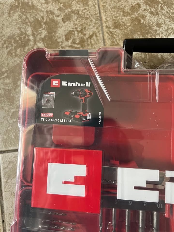 Einhell Bohrmaschinen: EINHELL Set Perceuse-visseuse à percussion sans fil TE-CD 18 – Neu und originalverpackt aus Marly von gol_7sfs 3
