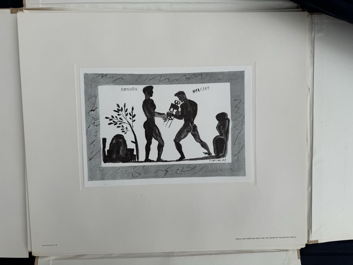 Ordner: Hercules Kunstmappe Griechenland 1957 mit Widmung – Gebraucht aus Zürich von Brockiwelt 6