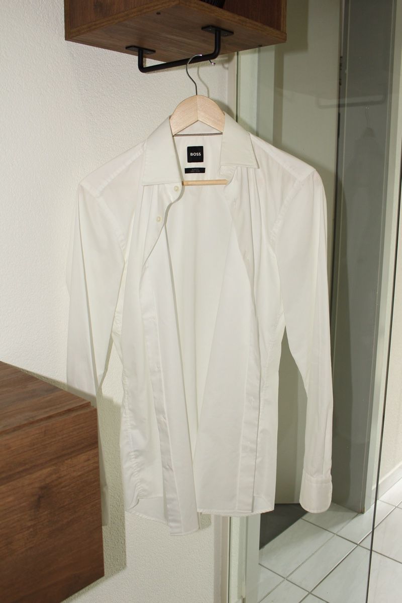 Hugo Boss Camicie: BOSS Hemd Weiss Langarm Grösse S – Nuovo (secondo la descrizione) da Altenrhein venduto da therealdeal12