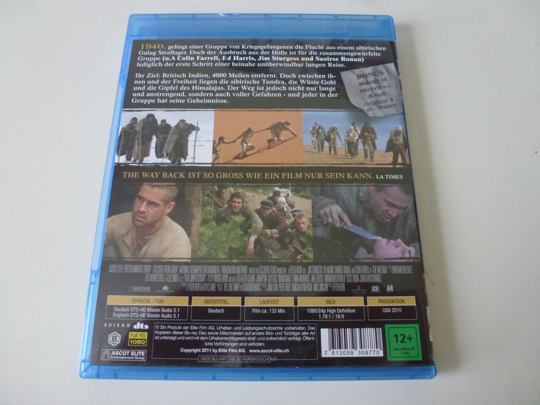 Tutti i DVDs: The Way Back (Blu-Ray) – Nuovo (secondo la descrizione) da Bern venduto da Frebo 1