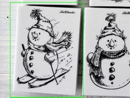 LaBlanche 'Schneemann auf Ski' Stempel – 1-teilig