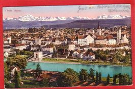 AARAU 1917, BAHNPOSTSTEMPEL