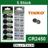 Tinko CR2450 Knopfzellenbatterie - 5 Stk.