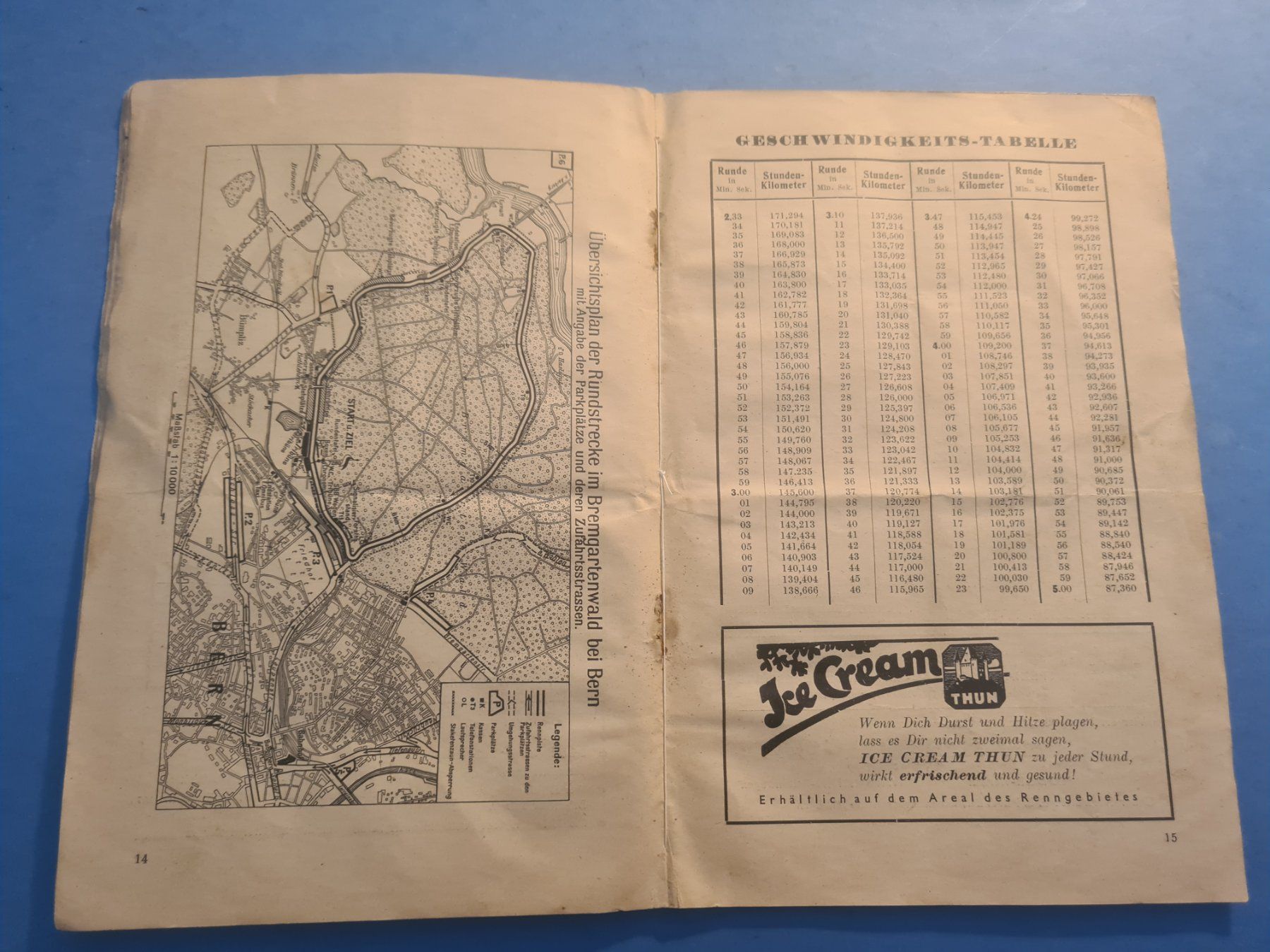 Motosacoche Documenti: 1937 BERN GROSSER PREIS OFFIZIELLES PROGRAMM VINTAGE – Difettoso da Bellevue venduto da BURGOLMANIA 4
