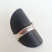 Silber Ring 925 mit Stein, Grösse 18.7 mm