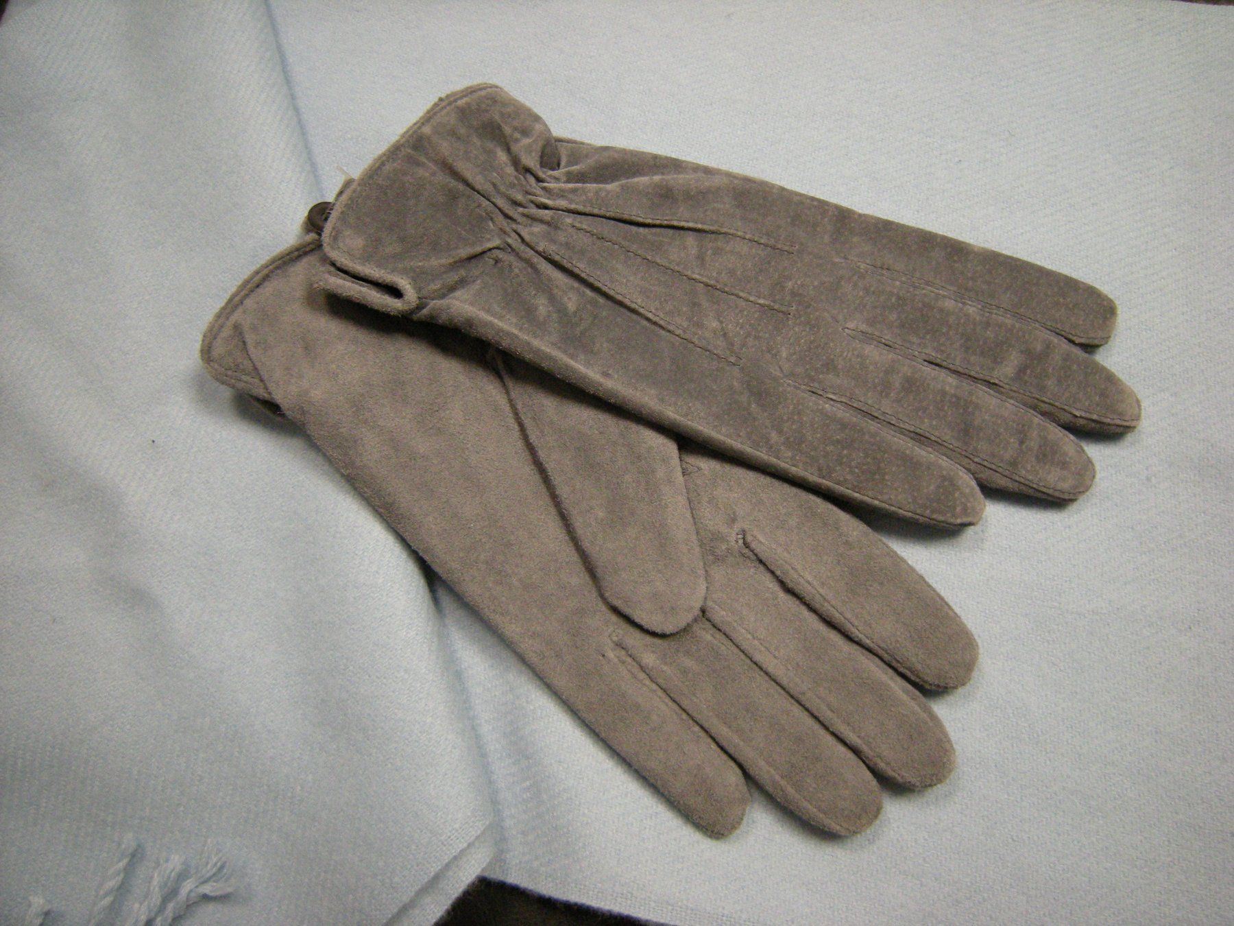Guanti & manicotti: Echt Rauh Leder Handschuhe Gr. S/M grau – Nuovo e nell'imballaggio originale da Holziken venduto da Rupe