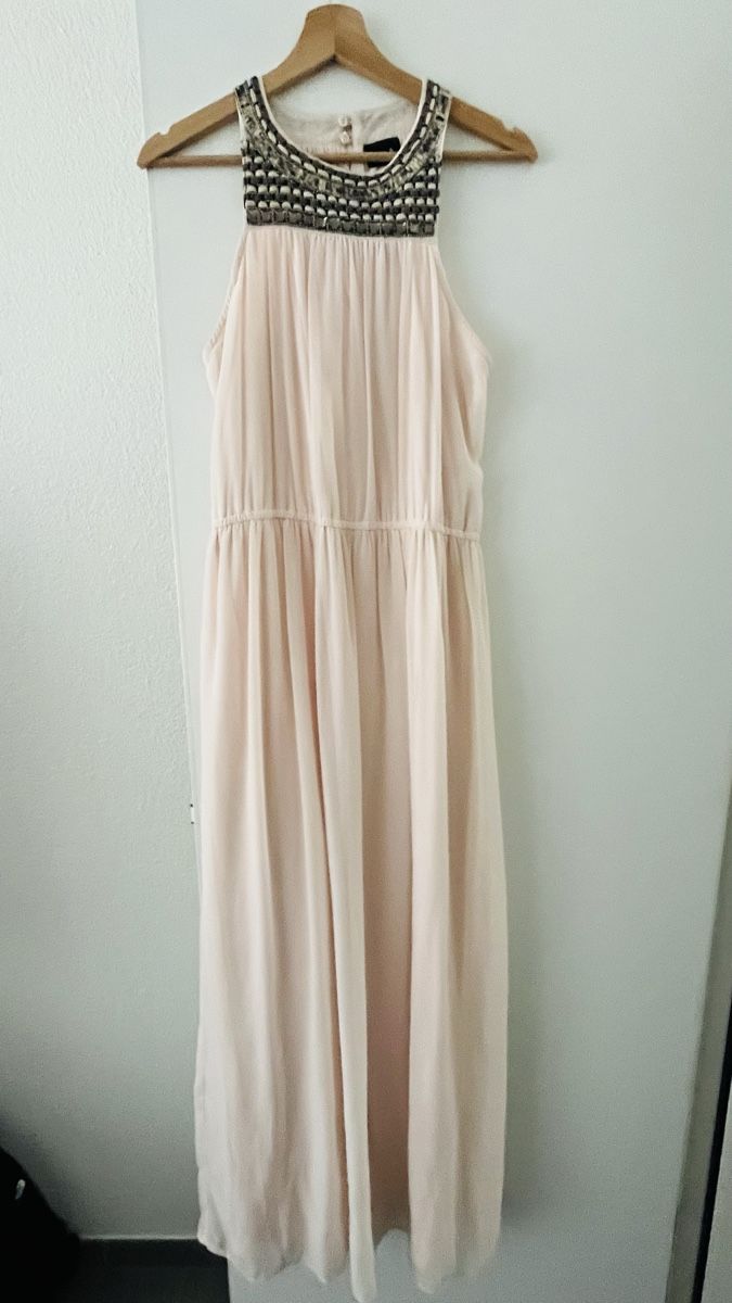 Vila Vestiti: Maxikleid VILA rosa Grösse L mit Perlenbesatz – Usato da Schübelbach venduto da Lilly_28