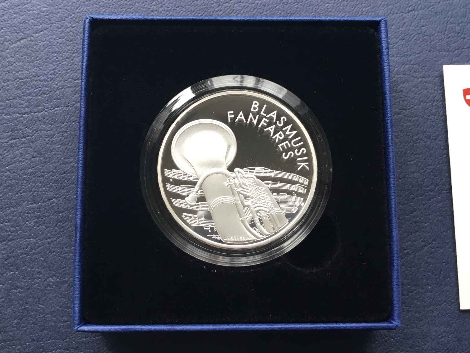 Tutti le monete: 20 Franken Silbermünze Blasmusik 2016 PP – Nuovo e nell'imballaggio originale da St. Margrethen SG venduto da alfapeugeot10 1