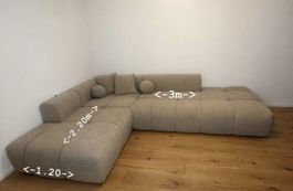 Ecksofa beige Grösse 300x220cm sehr guter Zustand